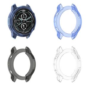 Inteligentny zegarek ochronny miękki silikonowy przypadek dla Ticwatch Pro 3 Pro3 TPU Anti-Scratch Case Hollow Half Torba na wstrząsy