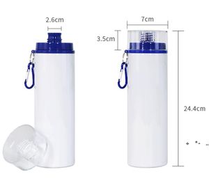 4 Renkler 750 ml Bardak Süblimasyon Boşlukları 25 oz Su Şişesi Tumbler Seyahat Spor Alüminyum Kupa Içme Kupası DIY Müşteri RRD13462 Seaway Ile