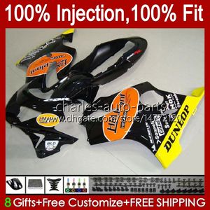 Motorcycle OEM Bodywork For HONDA CBR600FS CBR 600 F4 FS CC 600F4 Body 54No.159 Black orange CBR600F4 99 00 CBR600 F4 1999 2000 600CC 1999-2000 Injection mold Fairing