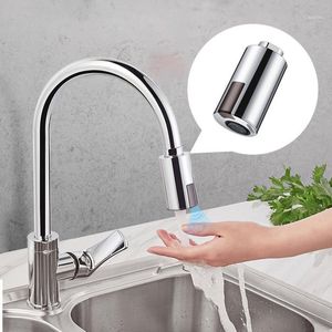Wholesale mixer taps for sale - Group buy Bathroom Sink Faucets Smart Touch Kitchen Faucet Sensor Water saving Sprayer Tap Automatic Intelligent Infrared Mixer Taps