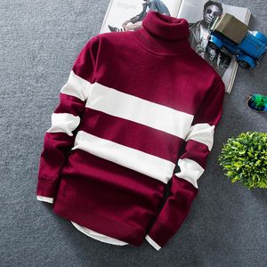 Cashmere Pullover Men Sweaters Fashion Turtleneck Thin Sweater Autumn Mens Casual Knitted