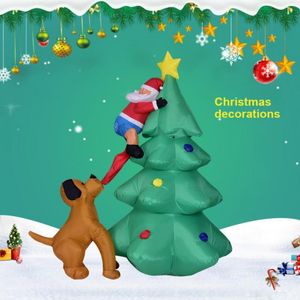 Christmas Decorations Lighted Inflatable Dolls LED Night Light Yard Air Garden Props Lights Toy For Kid Gifts