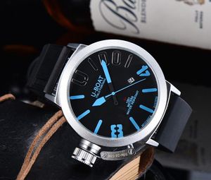 Wristwatches 2021 Men's Rubber Watchband Automatic Machinery Square Watches U Boat Wristwatch Luxury Watch