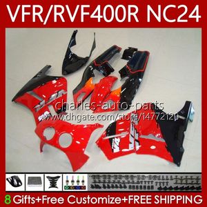 OEM Body For HONDA RVF400R VFR400 R VFR400R NC24 V4 87 88 Bodywork 78No.6 RVF400 RVF VFR 400 R 400RR 87-88 VFR 400R VFR400RR 1987 1988 Motorcycle Fairing red black blk