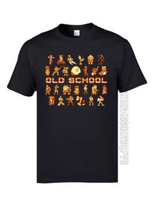 メンズTシャツの古い学校の黄金時代のゲームのプリントTシャツ3D TPSボードゲームの面白いティーシャツのための面白いティーシャツBlack Tshirts