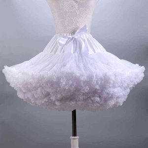 Wholesale tutu fluffy ruffles skirts for sale - Group buy Fluffy Women s Tutu Skirt Adult Tulle Short Petticoat with Ruffles Colors Y220302