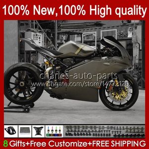 DUCATI 749S 999S 749 999 2003 2004 2005 2006 Vücut Kiti 27NO.790 749-999 749 999 S R 03 04 05 06 Cowling 749r 999r 2003-2006 OEM Kiralama Gümüş Gri