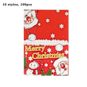 Greeting Cards Christmas Creative Embossing Technology Durable Heart-shaped Cardboard For Writing Holiday Wishes