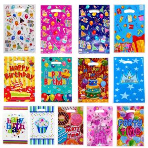 Gedrukt Gift Bagpolka Dots Plastic Candy Bag Kind Party Buit Tassen Boy Girl Kids Birthday Party Favors Supplies Decor