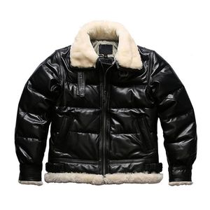 冬の革のジャケットの冬の革のジャケット厚い暖かいコートのウインドブレーカー男性の爆撃機のジャケットの外装のオーバーコート雪の上の贅沢なs-xxxl