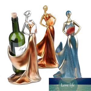 Creative Home Decorative Figurines Ornaments Modern Minimalist Take Fan Beauty Wine Rack Decoration Creative Wedding Craft Factory price expert design Quality