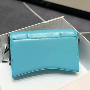 Berühmte Designer Macaron schwere Ketten Stunden Glas Umhängetaschen Brief Anhänger magnetische Schnalle Cross Body Qualität echtes Leder Handtaschen Mode Geldbörse