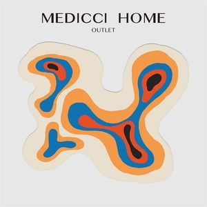 Medicci Home Нерегулярная область Коврик для спальни Гостиная Питомник Коврик Яркий Цвет Пол Ковер Нескользящий Небольшой Дверной Коврик 125x104см 211204