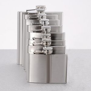 Paslanmaz Çelik Cep Mini Hip Flask Alkol Viski Likör Vida Kap 4/10/18 Oz Likör Kalça Şişeler Açık Taşınabilir Şarap Şişeleri