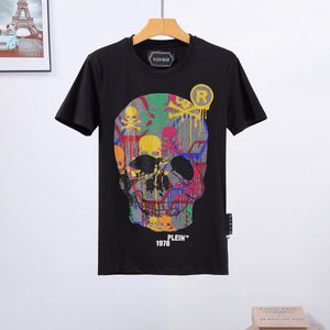 Plein Bear T Shirt Mens Designer Tshirts Rhinestone Skull Män t-tröjor Klassisk högkvalitativ hiphop Streetwear Tshirt Casual Top Tees PB 16246