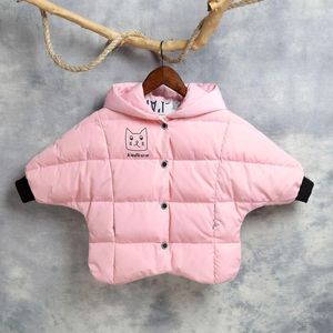 코트 어린이 자켓 소년 소녀 겨울 아래로 아기 아이들 따뜻한 겉옷 두건이 된 스노우트 오버 코트 2-6 년