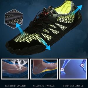 JACKSHIBO Waterschoenen Sneakers Voor Mannen Heren Strand Zwemmen Ademend Wandelen Stroomopwaarts Surfen Sport Y0714