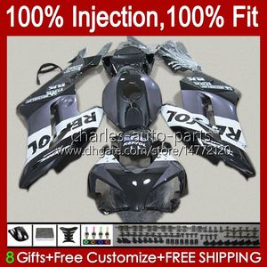 OEM-Karosserie für HONDA CBR 1000 Verkleidungen CBR1000 RR CBR-1000 CC 2004 2005 Karosserie 52No.91 CBR 1000RR 1000CC 2004-2005 CBR1000RR 04 05 Spritzguss Repsol graue Verkleidung