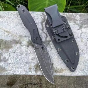 HotSale High-end Survival Fixed Blade Kniv DC53 Drop Point Black G10 Hantera taktiska knivar med K-mantel