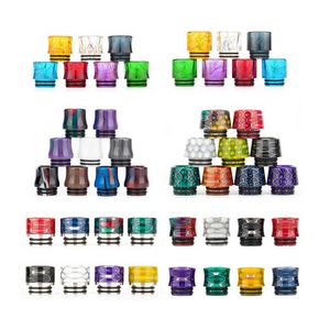 Ecig Accessories Colorful Snake Skin Drip Tips Metal Resin Hybrid mm Fast Delivery Large in Stock Vape