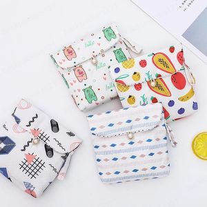 Large-capacity storage bag cute menstrual period sanitary napkin bags Small coin purse