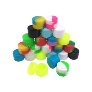 Contenitore antiaderente in silicone da 2 ml Dab Jar per contenitori di olio di cera concentrata 100 pezzi 43 V2