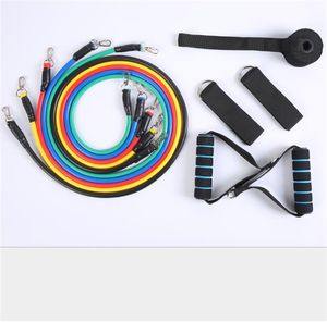 11pcs/set Pull Rope Fitness Exercises Resistance Bands Latex Tubes Pedal Excerciser Body Training Workout Elastic Band 176 W2