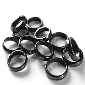 6мм магнитные изогнутые кольца гематитные кольца черная пара каменное кольцо тревога рельеф Унисекс заживление чакра энергетическая терапия ежизма боли в подарок ювелирных изделий