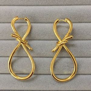 UMGODLY Luxury Brand Yellow Gold Color Toi Et Moi Hoop Earrings with Sliding Rings Pave Zircon Women Fashion Party Jewelry