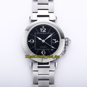 V9F Последние леди Watch PA0013 A2892 Изменение CAL.049 Автоматическая VPH 28800 35.25 мм Черный циферблат Sapphire 316L Нержавеющий браслет Вечности Супер версия Женские часы