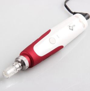 Dermapen Microneedling Derma Stamp Pen MYM Дешевое электрическое оборудование для микроигл с 50 шт. 12-контактными наконечниками игл экспресс-доставкой