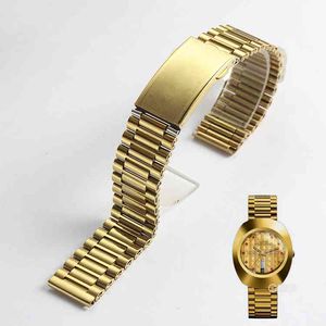 18 mm Edelstahl-Teile-Armband, silberne Metallarmbänder, Uhrenzubehör für RADO