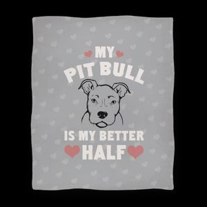 Wholesale kids blankets throws for sale - Group buy Blankets My Pit Bull Is Better Half Bedspread Blanket Throw Blanke For Children Adult Kid D Print Coral Fleece Gifts