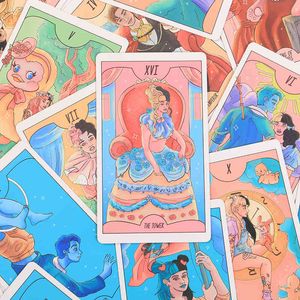 Crybabay 12*7 cm Ask and Know the mythic fate divination for fortune games famliy tarot cards