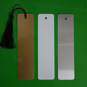 Bookmark Without Tassel Sublimation DIY White Blank Metal Bookmarks DH9585