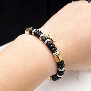 medusa beaded bracelet luxury brand designer bangles high quality vintage 18k fashion official reproductions brass gold plated highest counter quality bangle