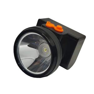 KL3LM LED Lampada frontale da miniera Torcia ricaricabile Cappello da minatore Lampada da elmetto impermeabile Lampada da pesca con funzione stroboscopica