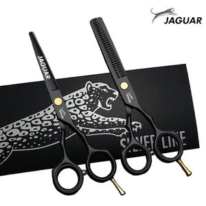 Hår saxar jaguar professionell hög kvalitet 5.56.0 tum skärning tunna set frisör frisör verktyg salonger hon
