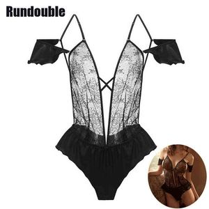 NXY set sexy Orsacchiotti Body Hot Erotic Women Lingerie Sexy Split Backless Lingeria Elastic Mesh Lace Porn Underwear Costumi da notte 1203