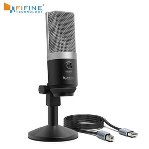 Fifine USB Kondensor Mikrofon Dator Professionell Inspelning Mic YouTube Skype Meeting Game One Line Undervisning 670-1