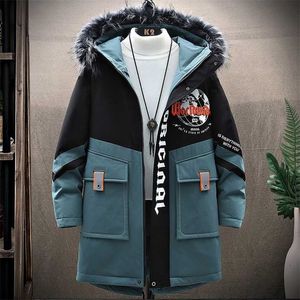 冬の暖かいジャケットユースファッショントレンドカジュアルコートメンズコットンパッドドジャケットプラスサイズドロップ211110