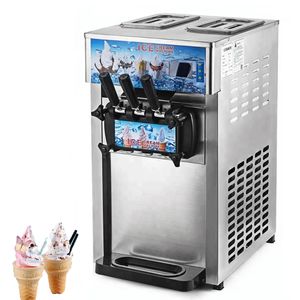 デスクトップソフトサーブアイスクリームマシン小型電気アイスクリームメーカーSundaeの自動販売機1200W
