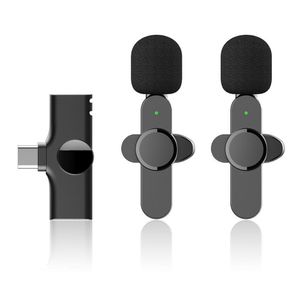 One For Two Wireless Lavalier-mikrofon Mikrofon Audio Video Aufnahme Mikrofon Für IPhone Android Live Broadcast Spiel Handy Kamera