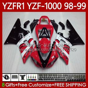 YAMAHA YZF-1000 YZF-R1 için Üstyapı Kiti YZF1000 YZFR1 98 99 00 01 Vücut 82NO.151 YZF R1 1000CC 1998-2001 YZF 1000 CC R 1 1998 1999 2000 2001 Motosiklet Perşembe