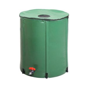 US stock 50gal PVC With Scale Rain Bucket Green PVC mesh 200 L a31 a18 a03