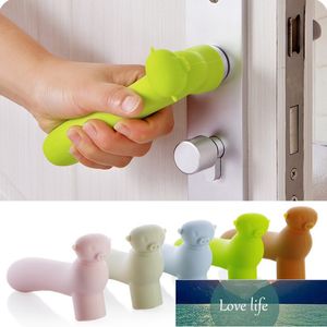 Cartoon Silikon Türgriff Schutz Abdeckung wand Anti-kollision Stoßstange Baby Kinder Sicherheit Stopper Hause Dekoration Hardware