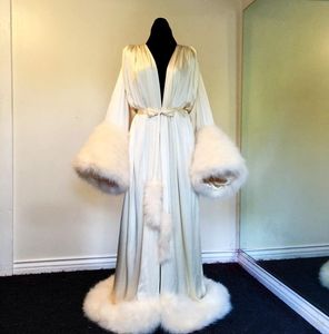 여성의 이브닝 드레스 가운 잠옷을 입은 목욕 가운 잠옷 잠옷 긴 소매 재킷 들러리 샤이프