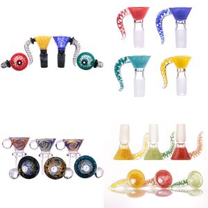 Hookahs Högkvalitativ andra röktillbehör 14/18mm Glass Bowls Tabocco Rökningstillbehör för Bong Dab Rig