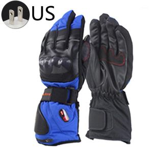 Pair Waterproof TouchScreen Electric Heated Gloves Hiking Walking Skiing Adjustable Portable Anti Slip Nylon Winter Warm