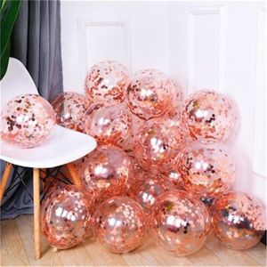 Party Decoration 5/10/15/20/25pcs Birthday Decors Rose Gold Confetti Balloon 12inch Latex Wedding Baby Shower Supplies